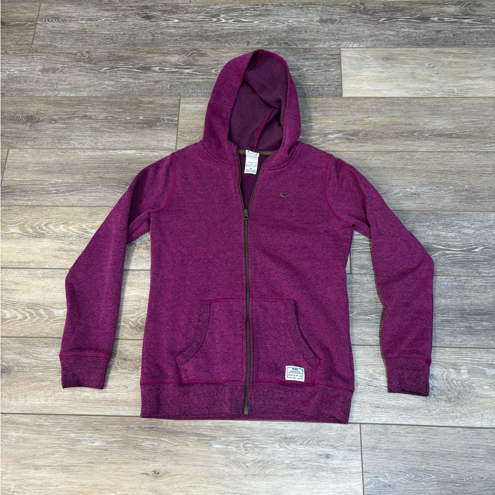 Nike Jacket Sweatshirt Hoodie Kids Sz XL Magenta Pink Zip Up Casual Athleisure